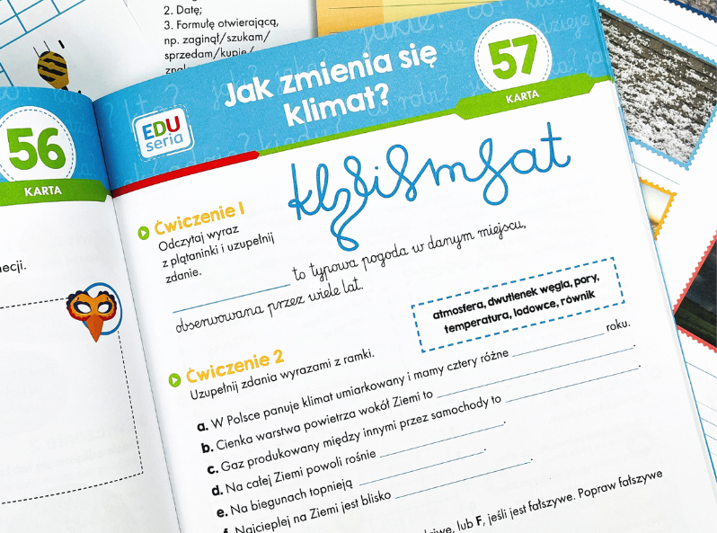 Karta pracy Kapitana Nauki z zadaniami o klimacie